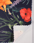 Seaqual Polyester swim fabric flower print - 200G/M²