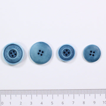 Corozo button engraved
