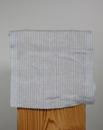 WASHED LINEN FABRIC IN BLUE STRIPES - 130G/M²